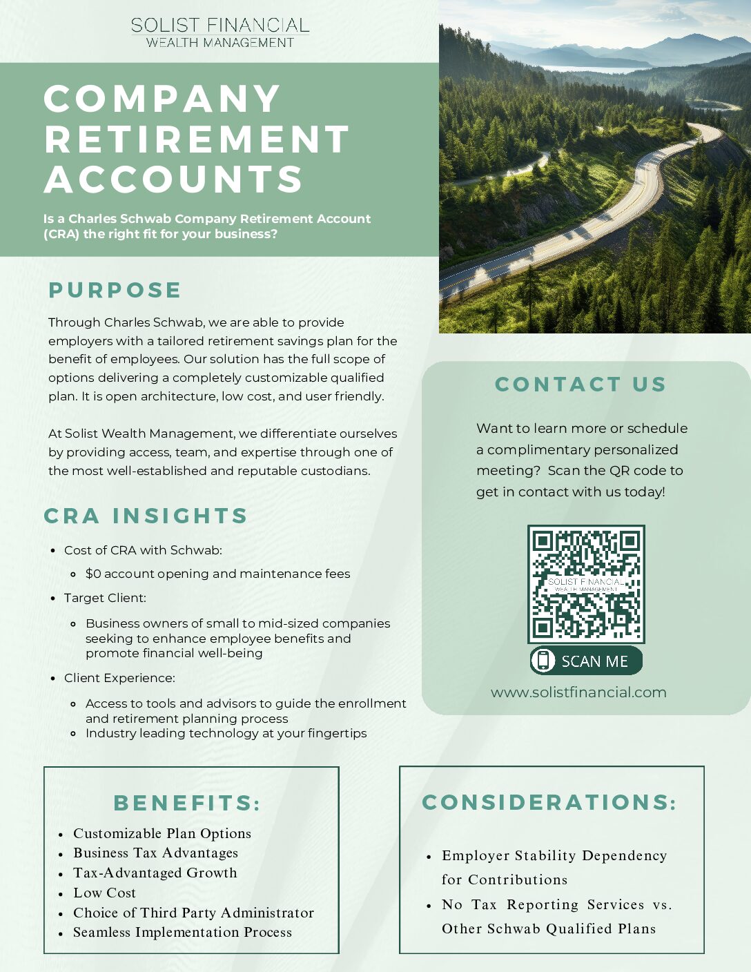 Solist's Company Retirement Account Information