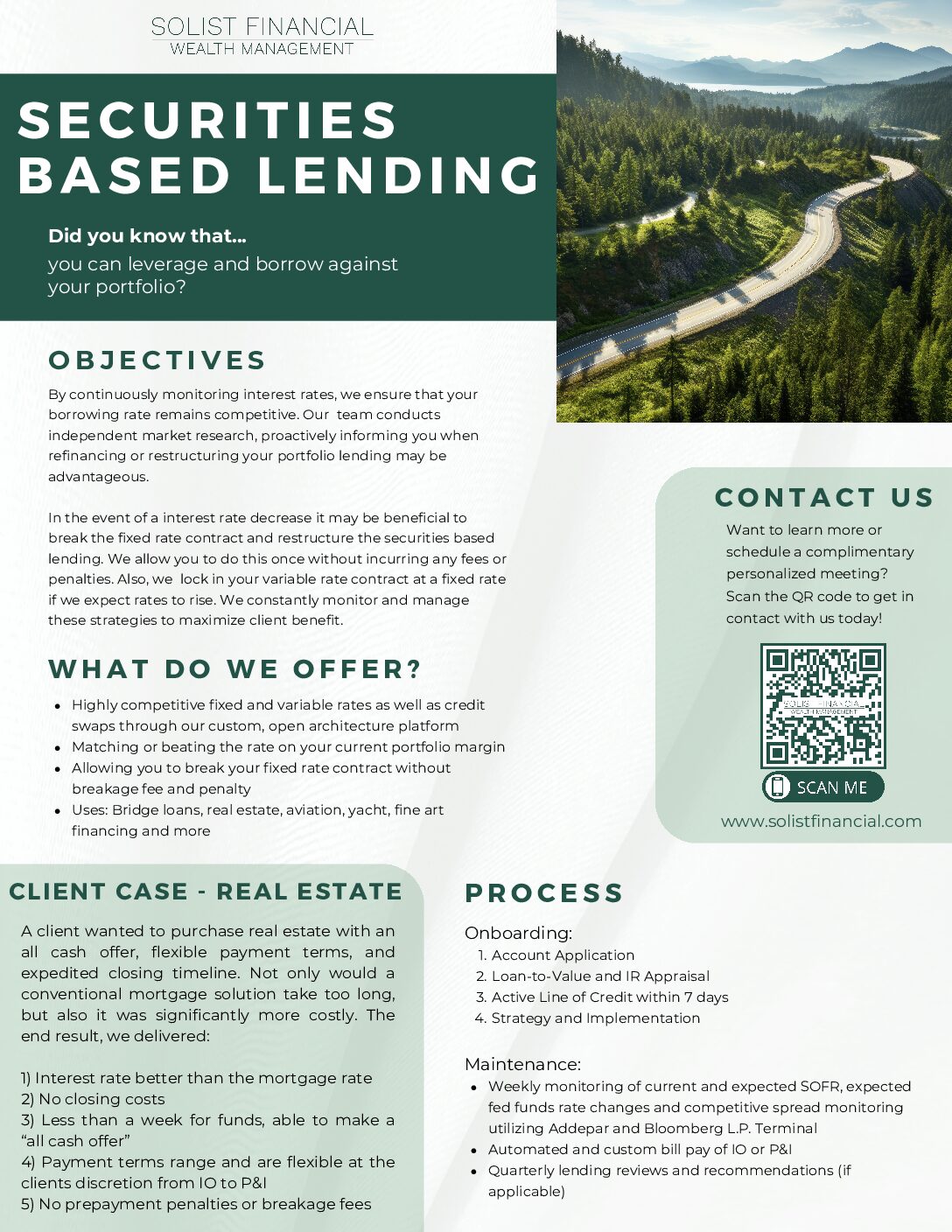 Solist's Securities Based Lending